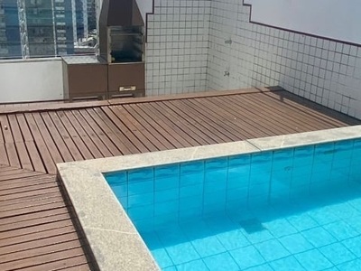 Cobertura duplex com piscina privativa, 2 quartos na pituba para locação