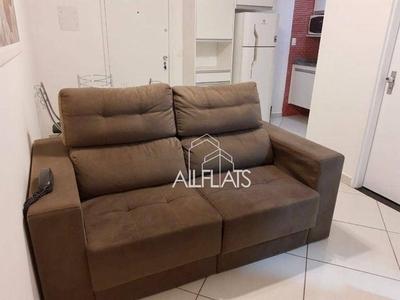 Flat com 1 dormitório para alugar, 37 m² por R$ 3.800,00/mês - Moema - São Paulo/SP