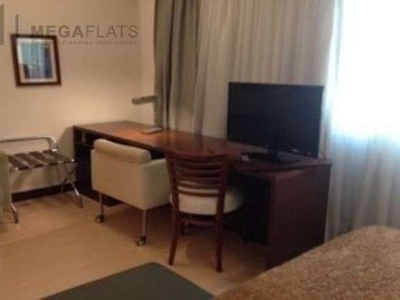 Flat com 1 quarto para alugar na av. ibirapuera, 2534, moema, são paulo, 28 m2 por r$ 2.280