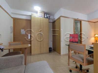 Studio Paulista Classic com 1 dorm e 1 vaga disponível locação no Jardim Paulista