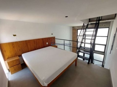 Apartamento com 1 quarto para alugar na rua das camélias, --, mirandópolis, são paulo, 45 m2 por r$ 2.200