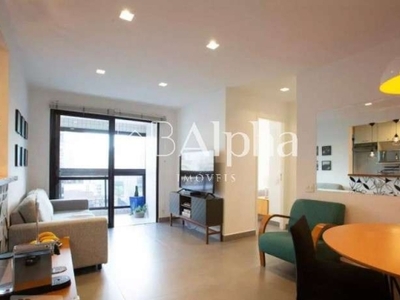 Apartamento mobiliado para locação e venda no edifício espaço alpha na vila nova conceição - sp