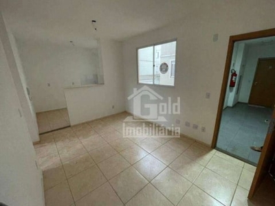 Apartamento novo com 2 dormitórios para alugar, 41 m² por r$ 1.036/mês - jardim helena - ribeirão preto/sp