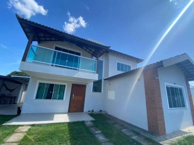 Casa para venda em são pedro da aldeia, balneário das conchas, 3 dormitórios, 1 suíte, 4 banheiros, 4 vagas