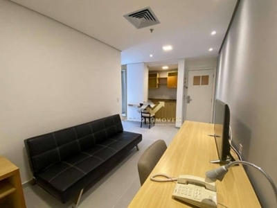 Flat com 1 dormitório para alugar, 44 m² por r$ 3.459,00/mês - centro - santo andré/sp