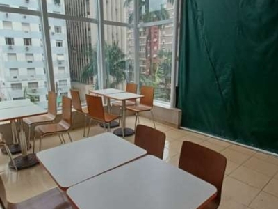 Ponto comercial com 1 sala para alugar na avenida ana costa, 465, gonzaga, santos, 30 m2 por r$ 5.000