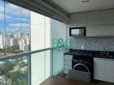 Studio com 1 dormitório para alugar, 33 m² por r$ 4.500,00/mês - santo amaro - são paulo/sp