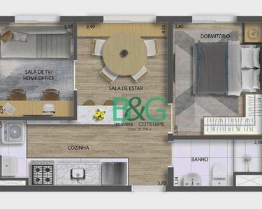 Apartamento com 2 dormitórios à venda, 33 m² por R$ 258.600,00 - Campos Elíseos - São Paul