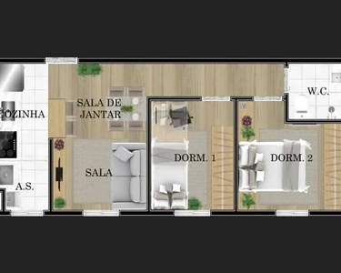 Apartamento com 2 dormitórios à venda, 45 m² por R$ 220.000,00 - Vila Nhocune - São Paulo