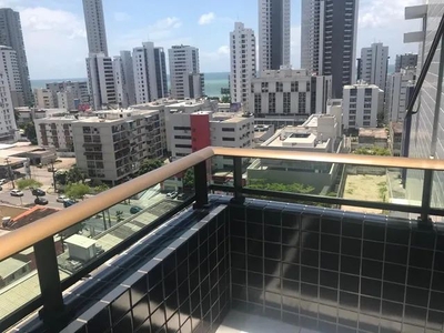 Apartamento com 2 dormitórios para alugar, 62 m² por R$ 3.097,98/mês - Boa Viagem - Recife