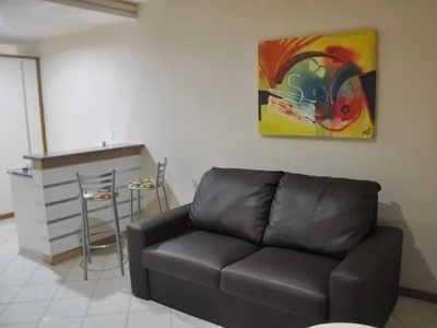 Apartamento Mobiliado de Sala/Cozinha; Banheiro; Quarto; Varanda e 1 vaga coberta