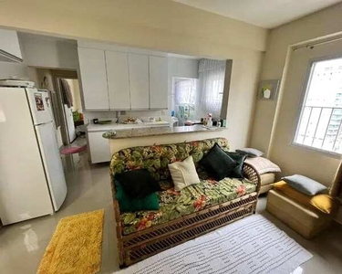 Apartamento mobiliado lateral mar com 1 dormitório à venda, 45 m² por R$ 235.000 - Caiçara