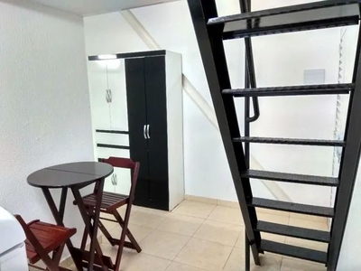 Apartamento Studio Duplex Mobiliado 1 Quarto USP Para Alugar, 24 m² por R$ 1.350/mês - Rua