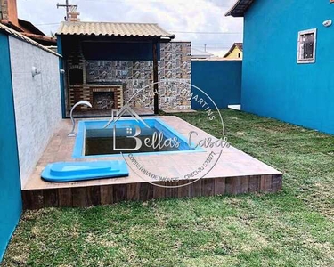 Bela casa a venda em Unamar, 2 quartos, área gourmet e piscina, em Tamoios - Cabo Frio - R