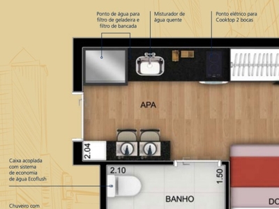 Studio Residencial - Rua Vergueiro, Prox. Metrô Alto Ipiranga