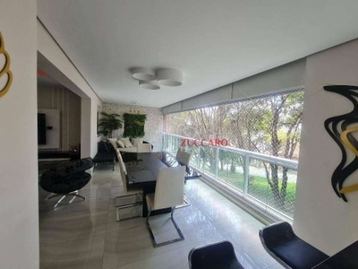 Apartamento, 168 m² - venda por r$ 1.850.000,00 ou aluguel por r$ 12.939,82/mês - jardim santa mena - guarulhos/sp