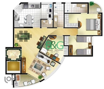 Apartamento à venda em Perdizes com 105 m², 3 quartos, 1 suíte, 2 vagas