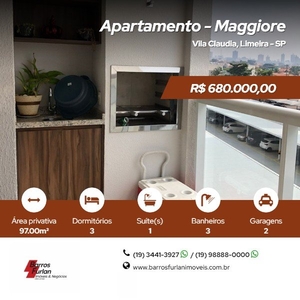 Apartamento - Limeira, SP no bairro Vila Claudia