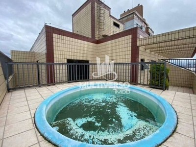 Comprar cobertura com piscina, 3 dormitórios em santos.