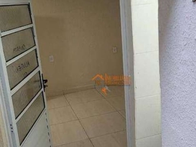 Kitnet com 1 dormitório para alugar, 30 m² por r$ 410,00/mês - picanço - guarulhos/sp