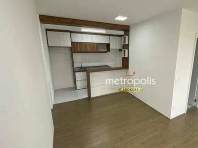 Apartamento com 2 dormitórios para alugar, 68 m² por R$ 4.770,00/mês - Cerâmica - São Caet