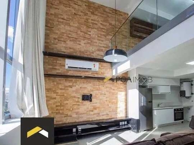 Apartamento Duplex com 1 dormitório para alugar, 80 m² por R$ 4.800,00/mês - Bela Vista