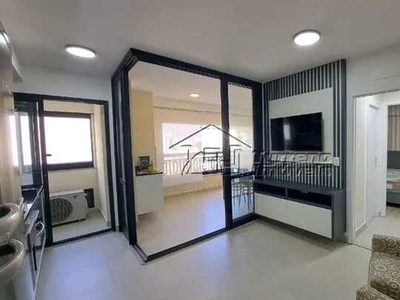 Apartamento para aluguel 46M² com 1 Dormitório Suíte Mobiliado em localização nobre e priv