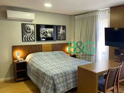 Flat com 1 dormitório para alugar, 35 m² por R$ 4.080,00/mês - Moema - São Paulo/SP