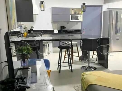 Flat disponível para locação no Le Bougainville contendo 56m², 1 dorm e 1 vaga