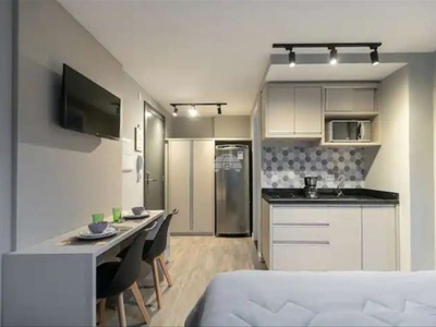 Apartamento com 1 quarto para alugar na rua riachuelo, 110, centro, curitiba, 19 m2 por r$ 1.800