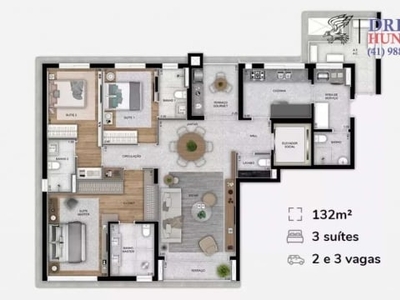Apartamento com 3 quartos à venda na rua dona alice tibiriçá, 358, bigorrilho, curitiba por r$ 1.990.000