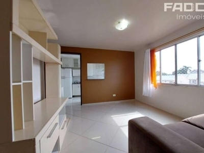 Apartamento semimobiliado com 1 quarto à venda, 42 m² por r$ 190.000 - guaíra - curitiba/pr