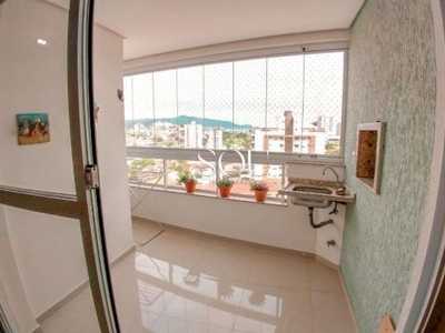 Apartamento no residencial atlantis no bairro estreito em florianópolis/sc | 3 dormitórios sendo 1 suíte | vista mar