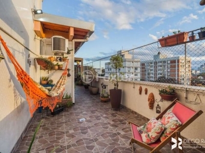 Cobertura com 2 quartos à venda na avenida venâncio aires, farroupilha, porto alegre, 189 m2 por r$ 750.000