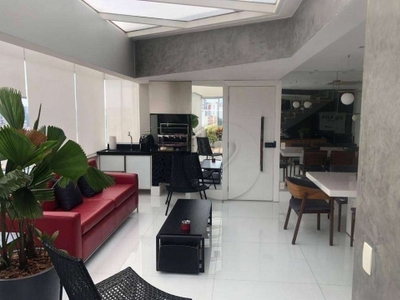 Cobertura com 3 dormitórios à venda, 180 m² por r$ 2.000.000,00 - centro - santo andré/sp