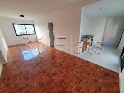 Edifício tangara - disponivel para locação com 42m², 1 dormitório e varanda.