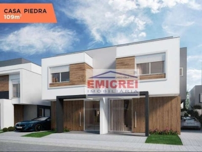 Emicrei vende casa com 3 dormitórios à venda, 109 m² por r$ 742.300 - morro do espelho - são leopoldo/rs