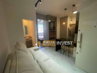 Flat com 1 dormitório para alugar, 33 m² por r$ 3.350,00/mês - estoril - belo horizonte/mg