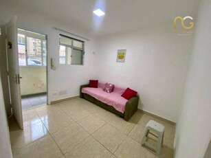 Apartamento em Vila Guilhermina, Praia Grande/SP de 30m² 1 quartos à venda por R$ 224.000,00