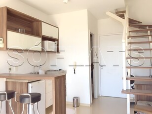 Flat em Cidade Monções, São Paulo/SP de 40m² 1 quartos para locação R$ 5.000,00/mes