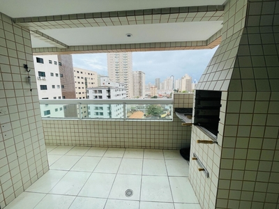 Apartamento em Vila Mirim, Praia Grande/SP de 76m² 2 quartos para locação R$ 2.800,00/mes