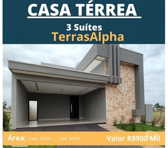 CASA TÉRREA A VENDA NO TERRASALPHA - 15 Min. do Flamboyant