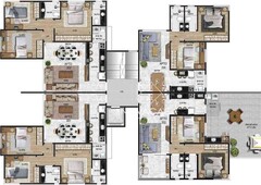 Apartamento com 3 quartos à venda no bairro Itapoã, 75m²