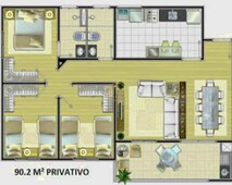 Apartamento com 3 Dormitorio(s) localizado(a) no bairro Parque Industrial em São José dos