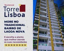 Lançamento Torres Lisboa apto Lagoa Nova em sistema de Condomínio, três suítes Lagoa Nova