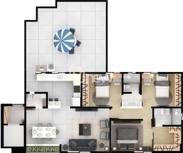 Apartamento em Luxemburgo, Belo Horizonte/MG de 102m² 3 quartos à venda por R$ 1.309.000,00