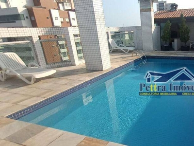 Apartamento em Vila Guilhermina, Praia Grande/SP de 104m² 2 quartos para locação R$ 4.200,00/mes