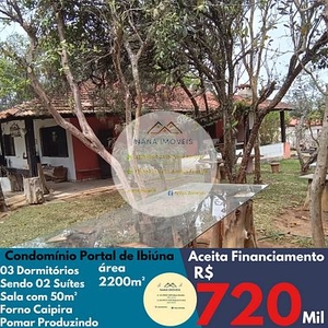 Chácara em Lageadinho, Ibiúna/SP de 2200m² 3 quartos à venda por R$ 719.000,00