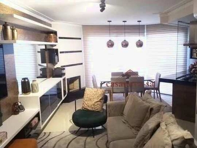 Apartamento Duplex com 1 dormitório para alugar, 92 m² por R$ 7.323,00/mês - Jardim - Sant