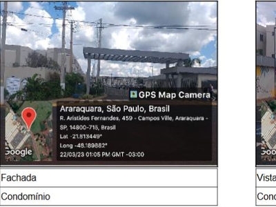 Apartamento em Campos Ville, Araraquara/SP de 50m² 2 quartos à venda por R$ 106.100,00